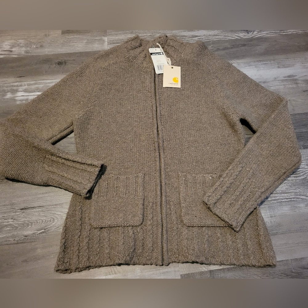 Carhartt Women's Wool Blend Full Zip Cardigan Medium